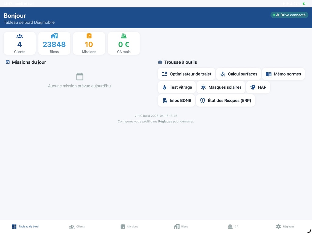 Capture d'écran DiagMobile iPad #9