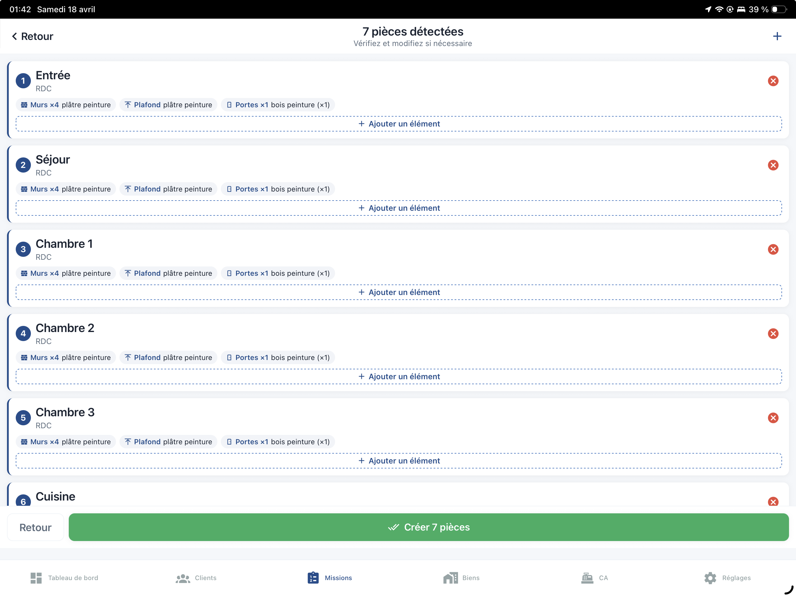 Bouton micro en cours d'enregistrement